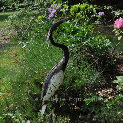 Oiseaux en métal recyclé pour le jardin